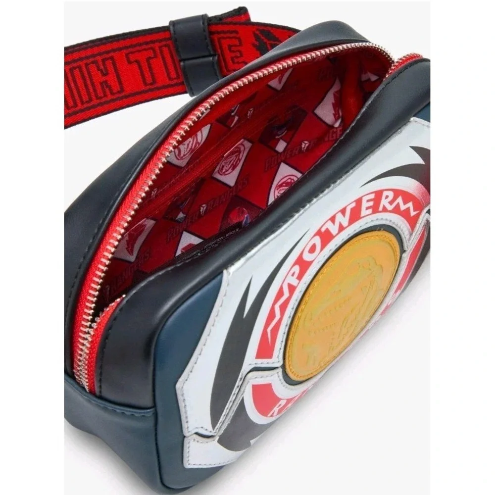NEW Loungefly Power Rangers It's Morphin Time Red Ranger Sling‎ Bag & Coin Bag